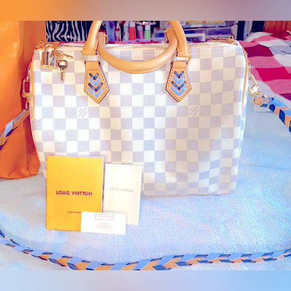 Louis Vuitton Handbags - Louise Vuitton Damier Azur Purse, Brand New, “A MUST SEE.”